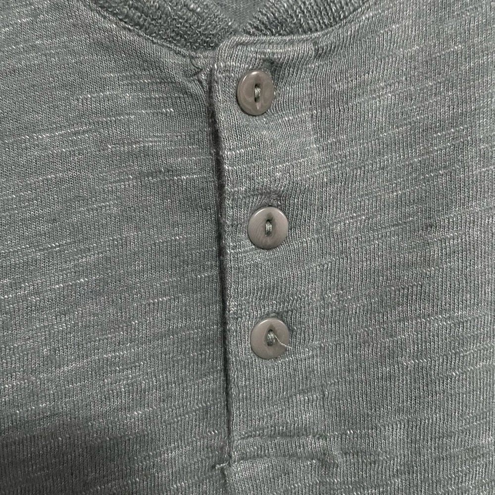 NWT Men Lucky Brand green linen shirt short sleeve - Picture 6 of 7